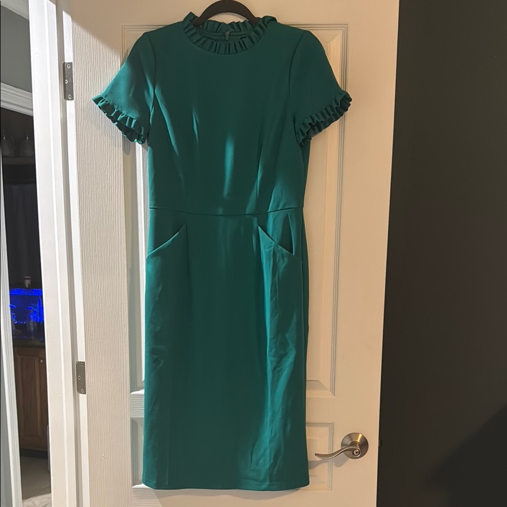 Maggy London Teal Midi Dress